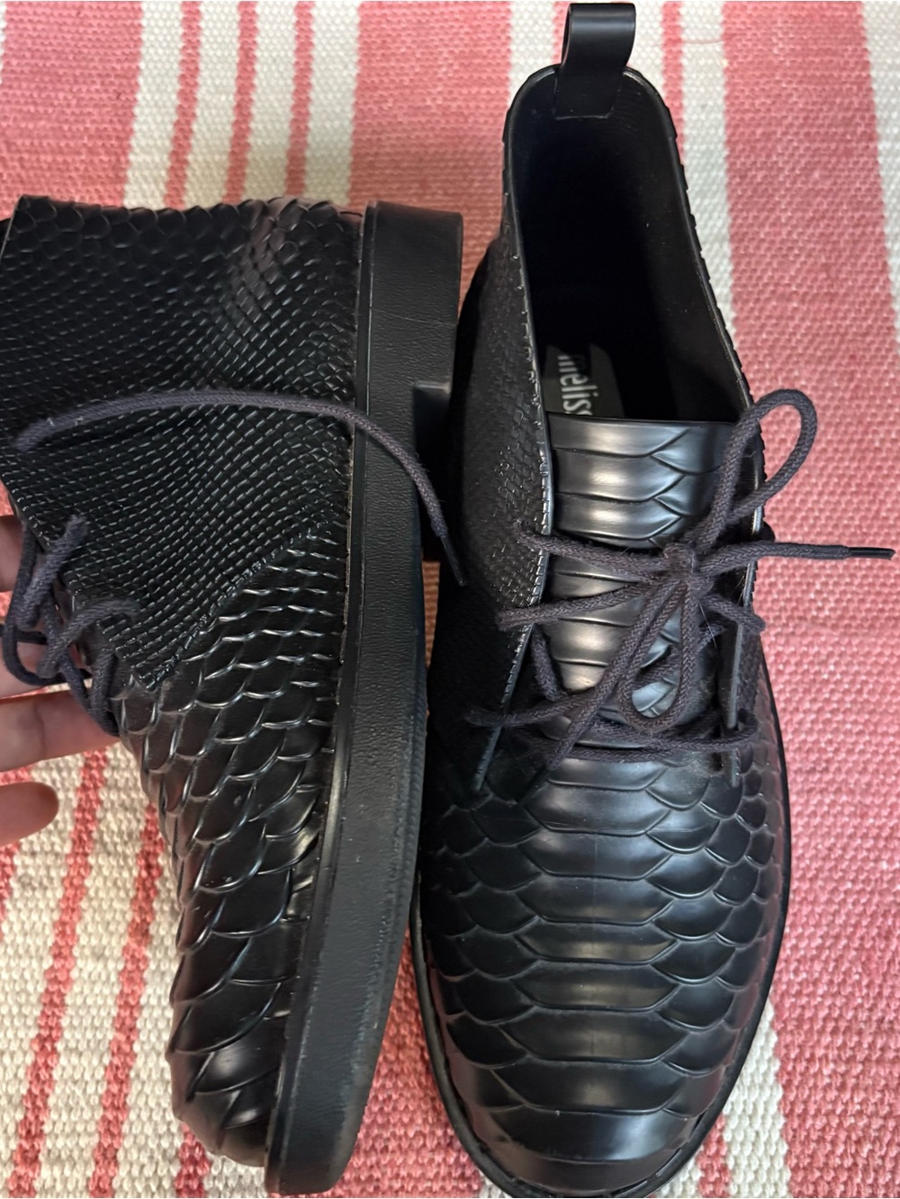 Melissa• Baja East Women's Desert Chukka Boot Black $150 MSRP size size 8 - Picture 2 of 9